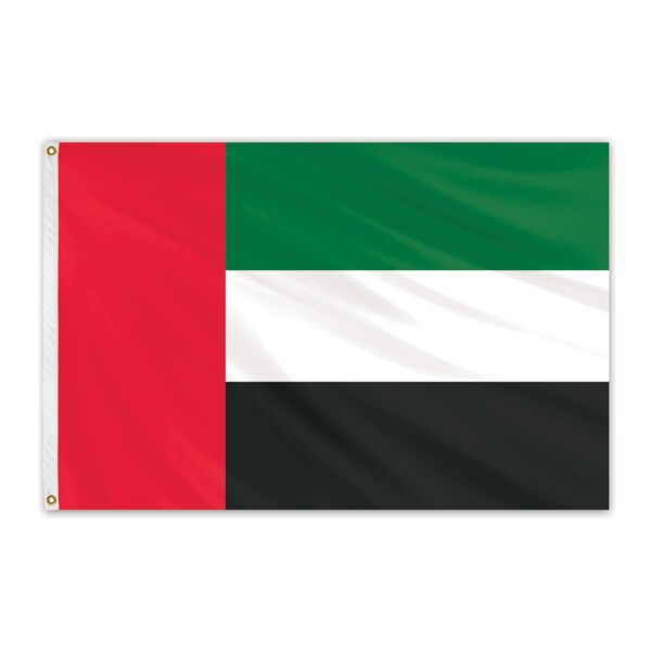Global Flags Unlimited United Arab Emirates Outdoor Nylon Flag 5'x8' 203186